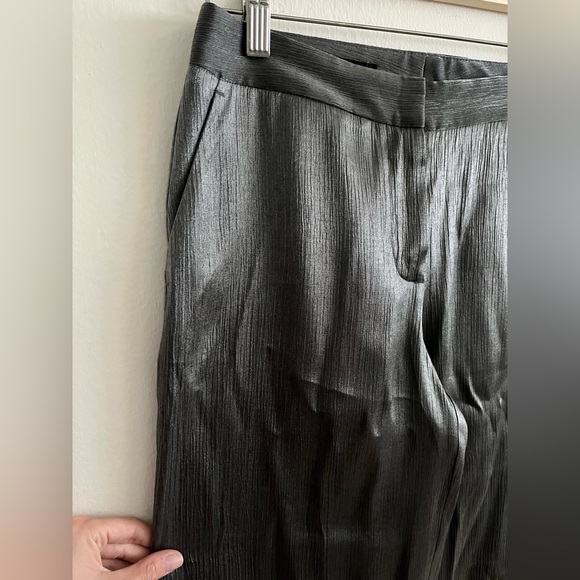Zara Gray Silky Trousers - Picture 3 of 7